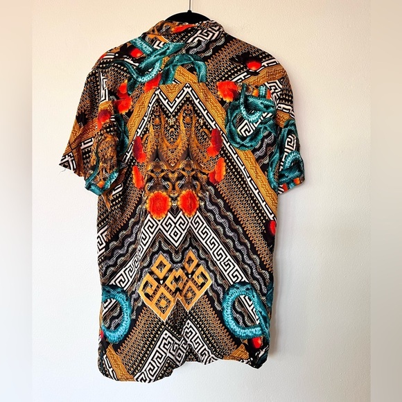Men’s Reason Serpent Button Down Shirt Small - Picture 5 of 7